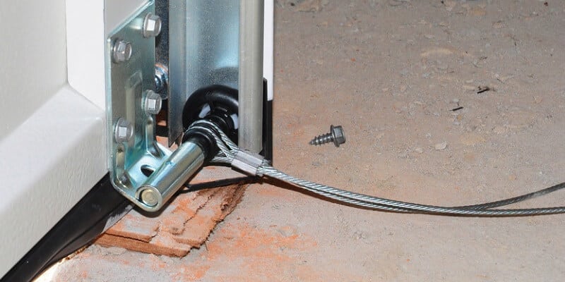 Garage door cable replacement
